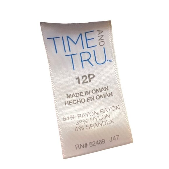 Time And Tru 12P Womens Gray Slim Fit Stretch Pants - Picture 4 of 4